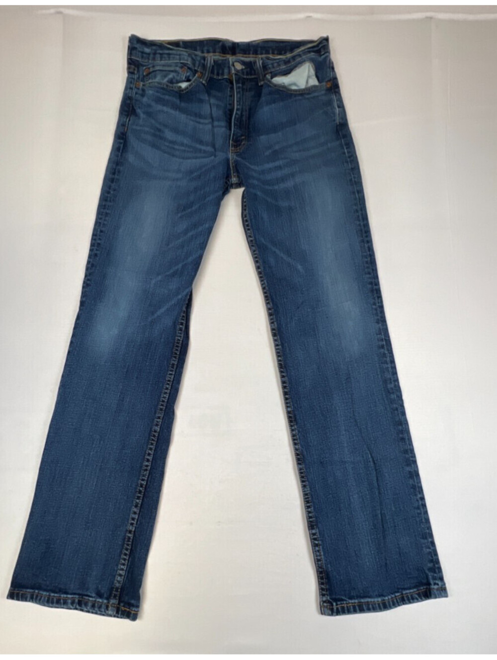 Levi Strauss Men's Jeans 514 Straight Fit Blue Denim Size 34x31